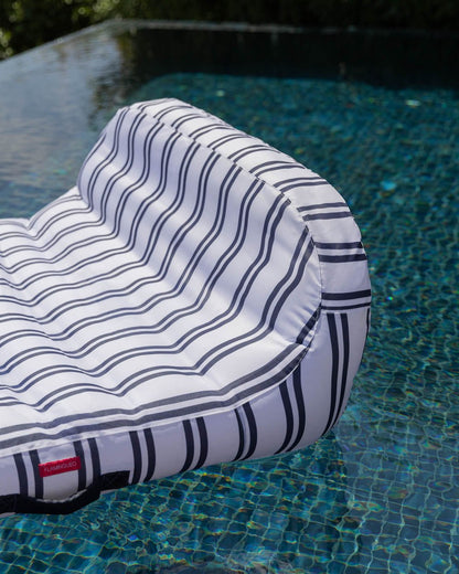 Flotador tumbona doble azul - MÓNACO - Flamingueo