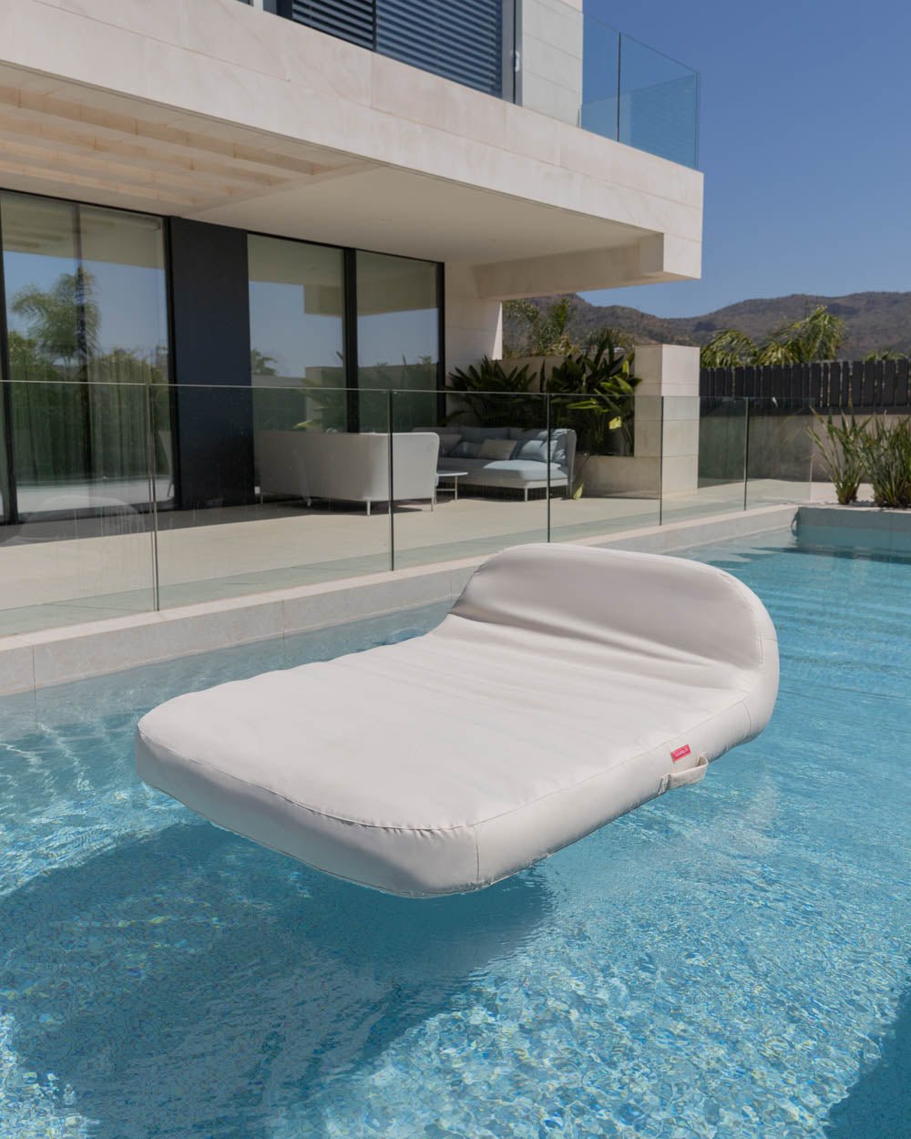 Flotador tumbona doble beige - SUNRAY - Flamingueo