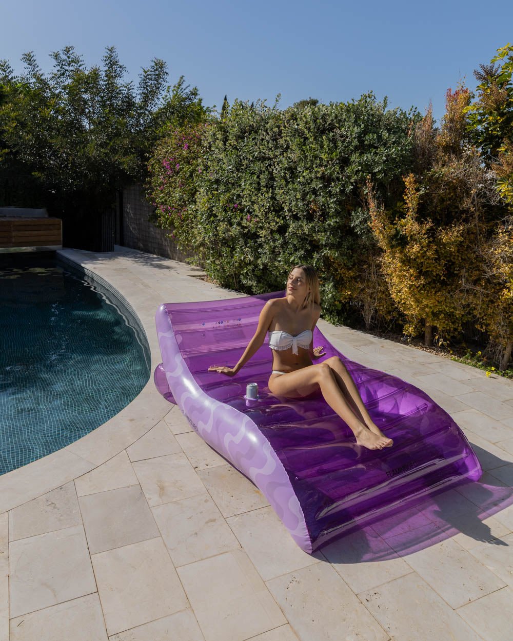 Flotador tumbona morada - ARLO - Flamingueo
