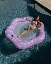 Flotador tumbona morada - AURORA - Flamingueo