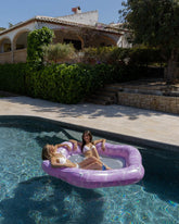 Flotador tumbona morada - AURORA - Flamingueo