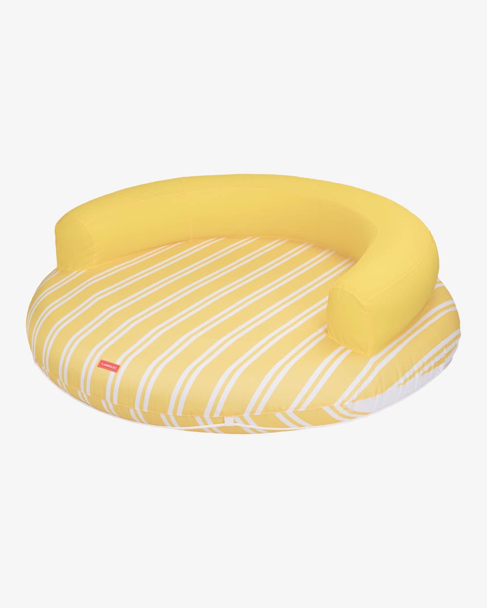 Flotador tumbona redonda amarilla - ATLANTA - Flamingueo