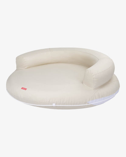Flotador tumbona redonda beige - BABYLON - Flamingueo