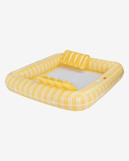 Flotador tumbona rejilla amarilla - MALTA - Flamingueo