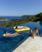 Flotador tumbona rejilla amarilla - MALTA - Flamingueo