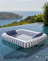 Flotador tumbona rejilla azul - MALTA - Flamingueo