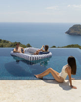 Flotador tumbona rejilla azul - MALTA - Flamingueo