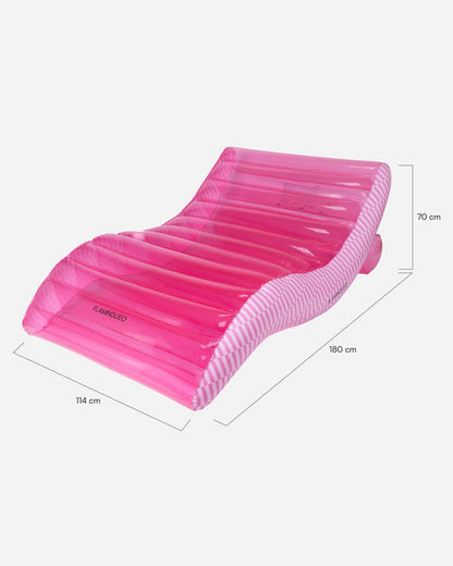 Flotador tumbona rosa - PALERMO - Flamingueo