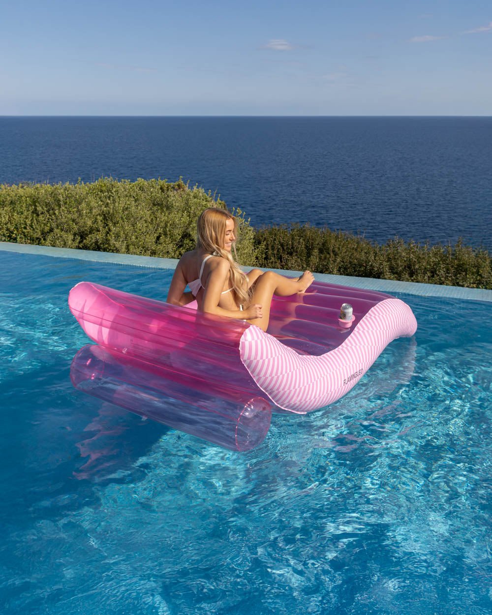 Flotador tumbona rosa - PALERMO - Flamingueo