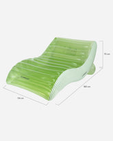 Flotador tumbona verde - PALERMO - Flamingueo