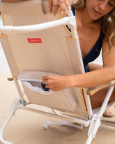 Silla plegable playa beige - BÁRBARA - Flamingueo