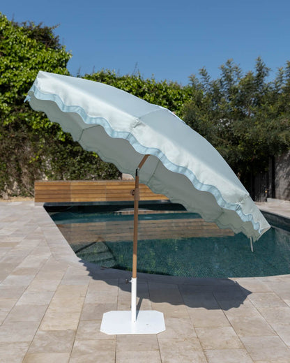 Sombrilla exterior aguamarina - BIANCA - Flamingueo