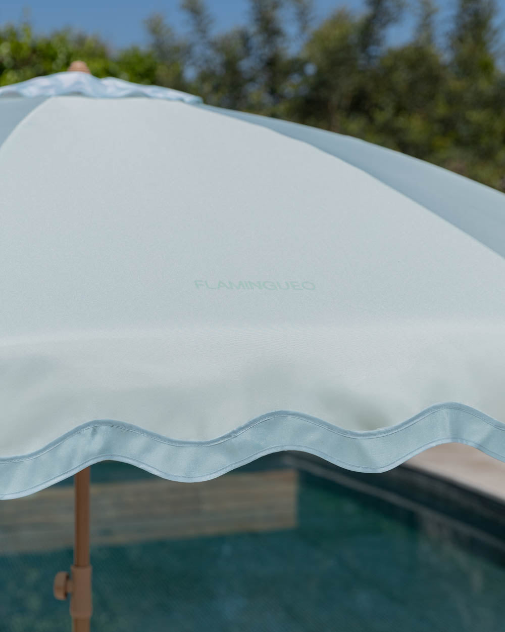 Sombrilla exterior aguamarina - BIANCA - Flamingueo