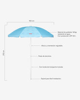Sombrilla exterior azul - CYNDI - Flamingueo