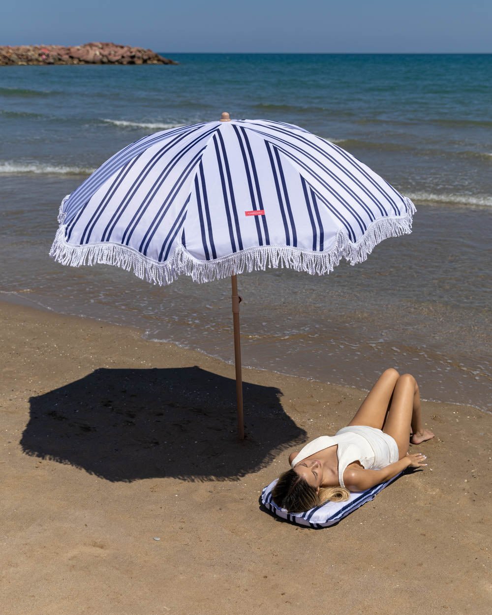 Sombrilla exterior azul - KEIRA - Flamingueo