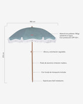 Sombrilla exterior verde - MARION - Flamingueo