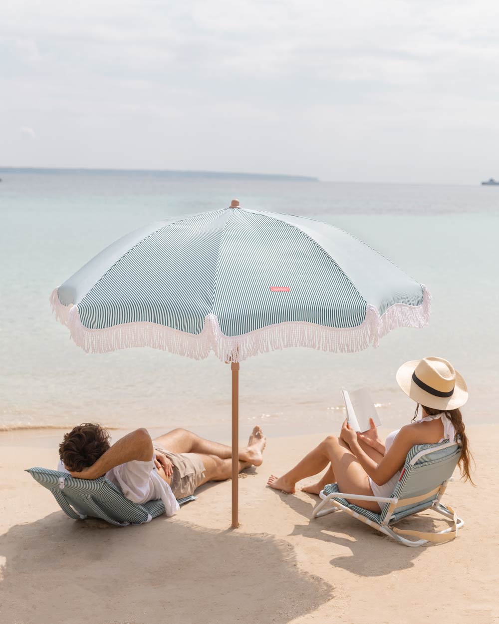 Sombrilla exterior verde - MARION - Flamingueo