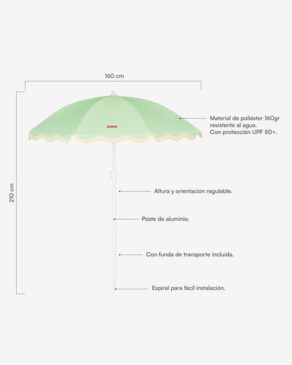 Sombrilla exterior verde - WANDER - Flamingueo