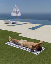 Toalla para hamacas azul - LENA - Flamingueo