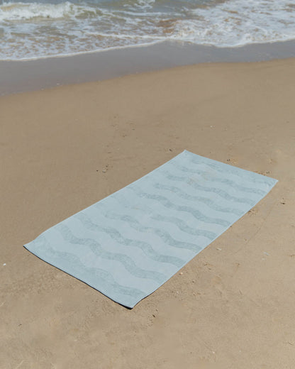 Toalla playa aguamarina - MARINA - Flamingueo