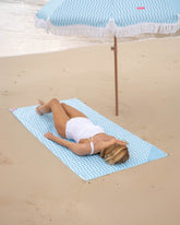 Toalla playa azul - HONEY - Flamingueo