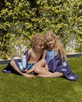 Toalla playa azul kids - CARINA - Flamingueo