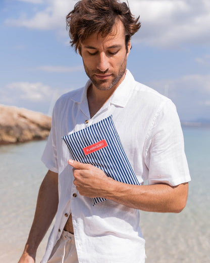 Toalla playa azul - PIPA - Flamingueo