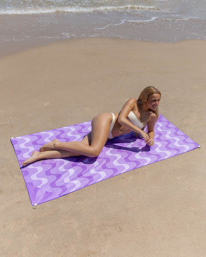 Toalla playa morada - AYLA - Flamingueo