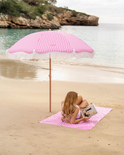 Toalla playa rosa - HONEY - Flamingueo