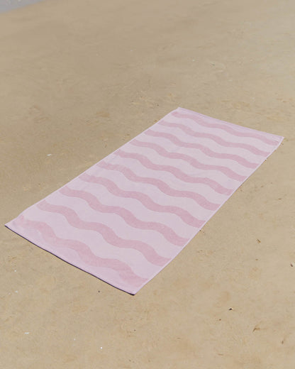 Toalla playa rosa - MARINA - Flamingueo