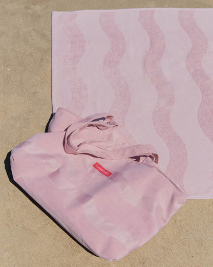 Toalla playa rosa - MARINA - Flamingueo