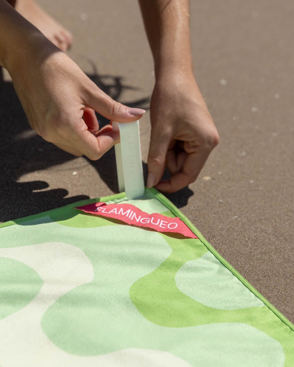 Toalla playa verde - AYLA - Flamingueo