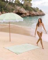 Toalla playa verde - HONEY - Flamingueo