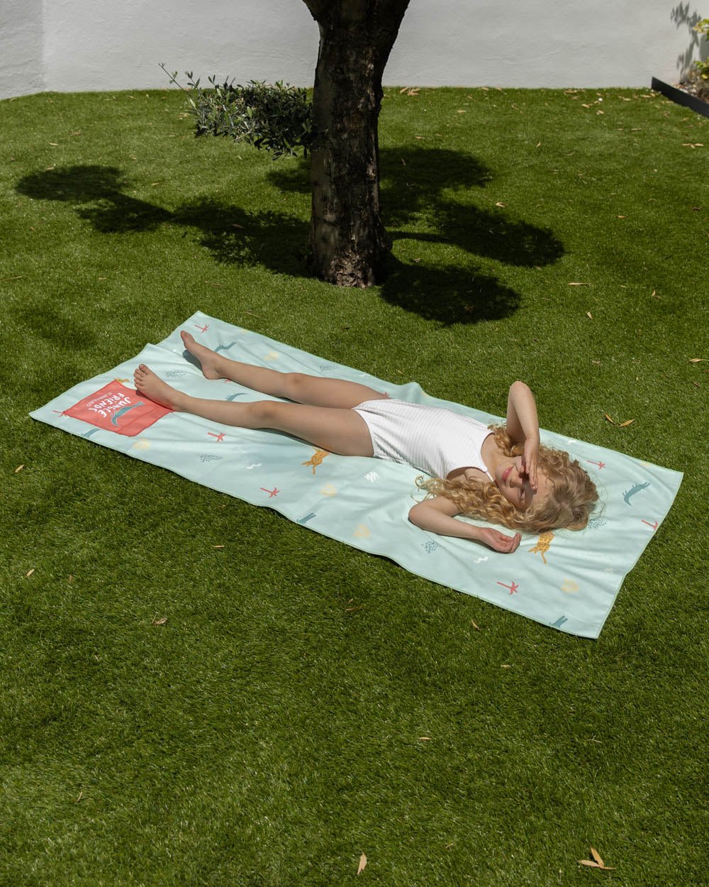 Toalla playa verde kids - ALAN - Flamingueo