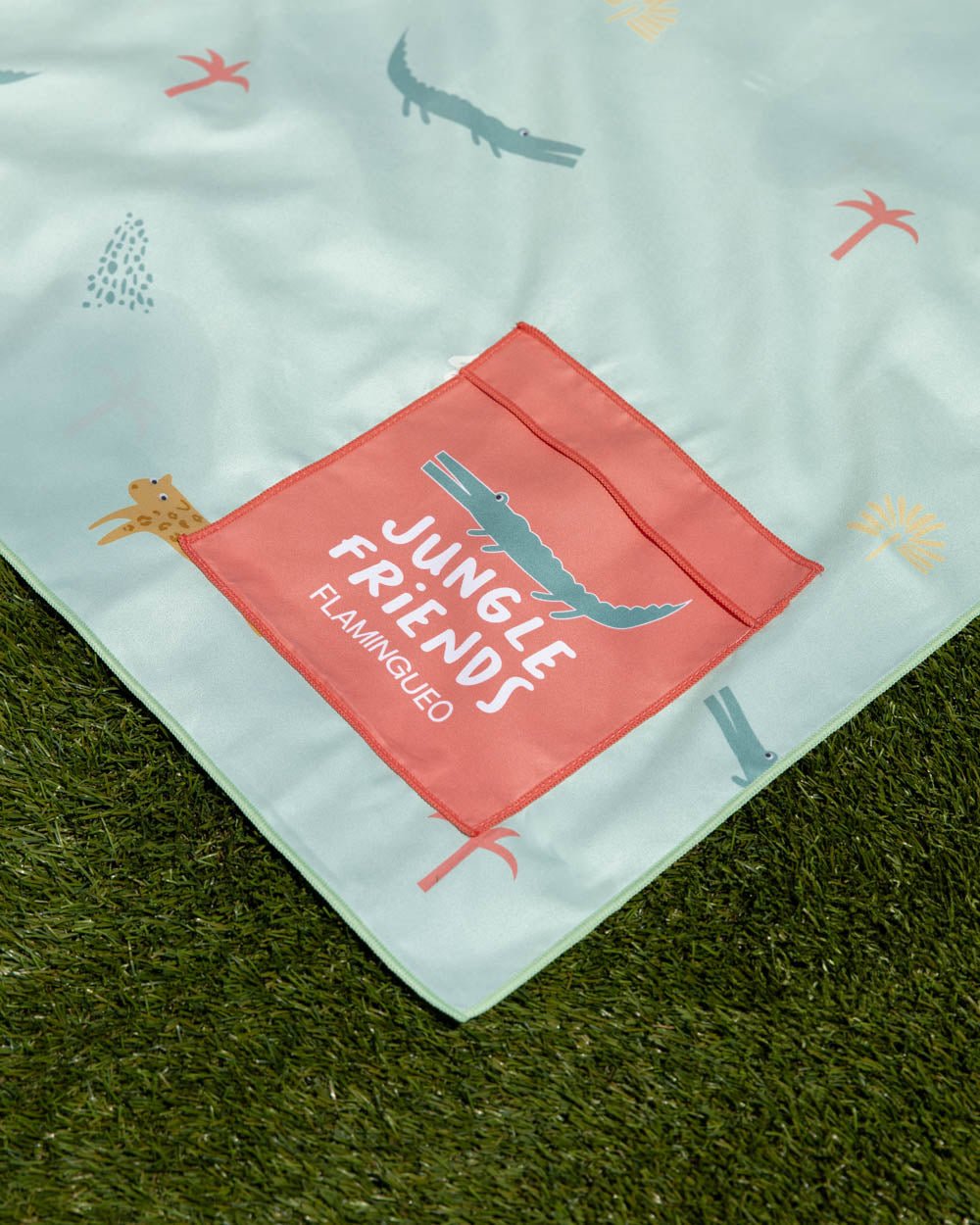 Toalla playa verde kids - ALAN - Flamingueo