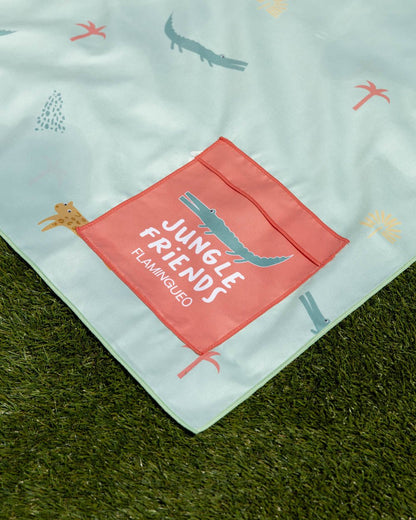 Toalla playa verde kids - ALAN - Flamingueo