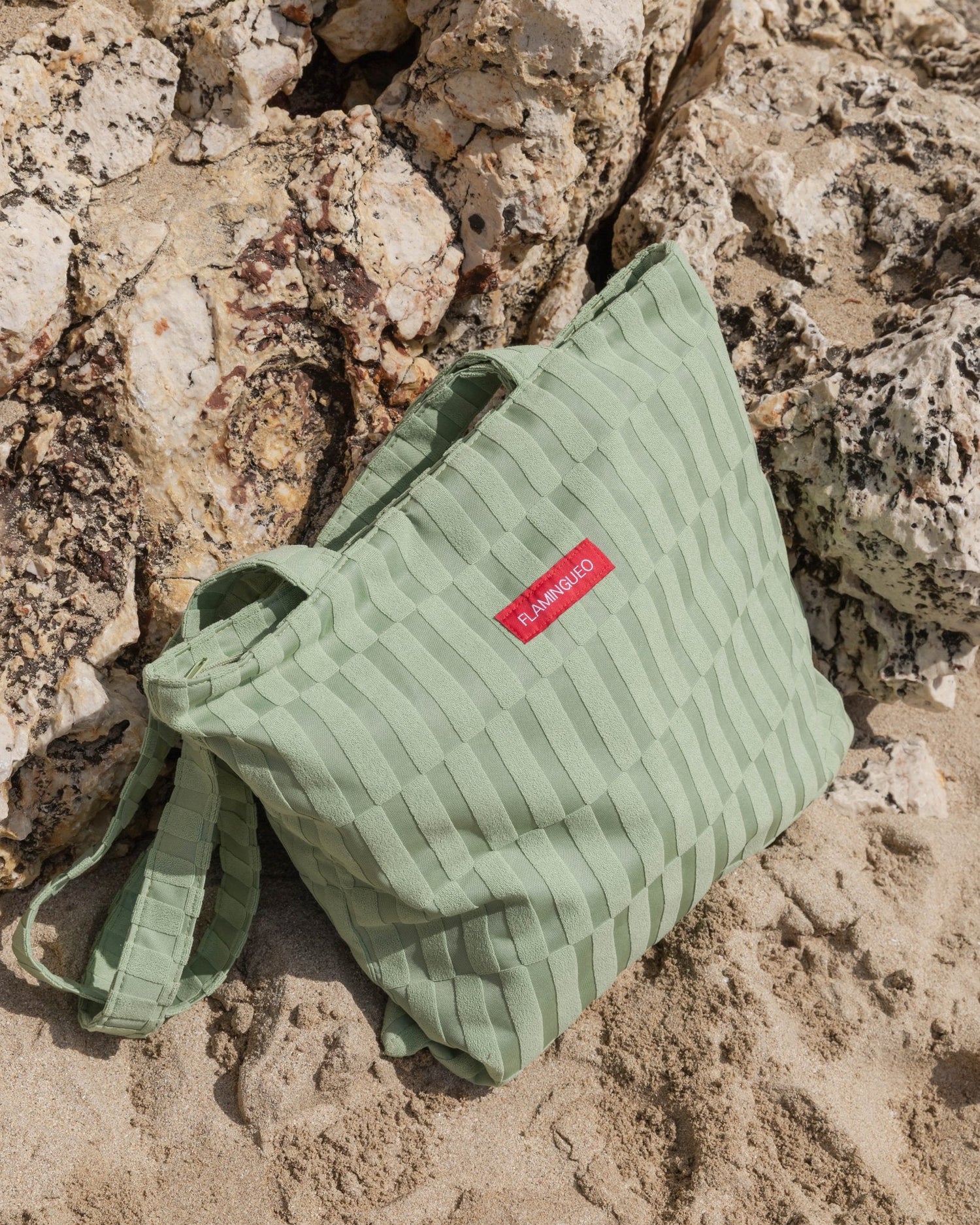 Tote bag verde - DEMI - Flamingueo